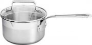 Jamie Oliver Topf mit Deckel 20cm 3,4L Edelstahl Kasserolle Stieltopf Au&szlig;gie&szlig;er