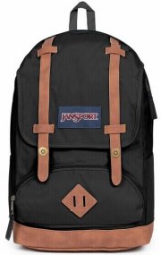 JanSport Cortlandt Backpack Black Rucksack mit gepolstertes Laptopfach