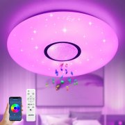 &lrm;JDONG LED Deckenleuchte Warmwei&szlig;, Kaltwei&szlig; und RGB Farbwechsel mit Fernbedienung und APP-Steuerung