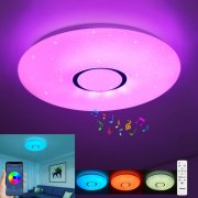 JDONG LED Farbwechsel Deckenlampe Dimmbar mit Fernbedienung und APP