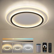 JDONG LED WIFI Deckenleuchte Kompatibel mit Alexa und Google Home