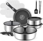 JEETEE Edelstahl Topfset (18 Teile) f&uuml;r 74,99&euro; bei Amazon