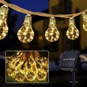 Joomer 7,5 Meter LED Solar Lichterkette mit 16 Gl&uuml;hbirnen