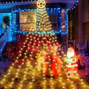 Jopassy 319 LEDs Weihnachtsbaum Lichterkette mit 8 Beleuchtungsmodi