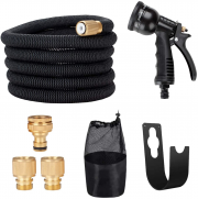 Jopassy Flexibler Gartenschlauch 15m mit 8 Funktion Handbrause