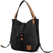 JOSEKO Damen Vintage Canvas Schultertasche Rucksack