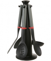JOSEPH JOSEPH DUO 80040 K&uuml;chenhelfer mit Halterung 5-teilig
