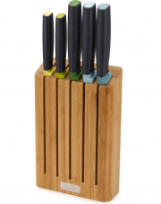 Joseph Joseph Elevate 5-teiliges Messer-Set mit Bambusblock