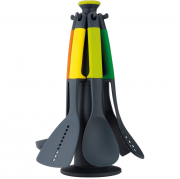 Joseph Joseph Elevate 6-teiliges K&uuml;chenutensilien Set mit drehbarem St&auml;nder