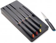 Joseph Joseph Elevate Knives Store 5-teiliges Messer-Set mit Schubladen-Aufbewahrungseinlage