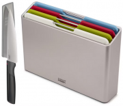 Joseph Joseph Folio Schneidebrett-Set + Joseph Joseph Elevate - Kochmesser