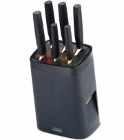 Joseph Joseph LockBlock Messerblock mit Kindersicherung inklusive 6 Messer