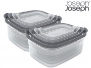 Joseph Joseph Nest Storage Aufbewahrungsbeh&auml;lter 2 Sets &agrave; 4 Beh&auml;lter mit Deckel
