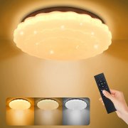 JunMu 24W LED Deckenleuchte Dimmbar mit Fernbedienung