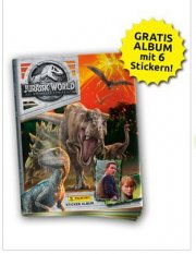 Jurassic World Panini-Sammelalbum inkl. 6 Sticker gratis