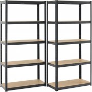 Juskys 2er Set Schwerlastregal 180 x 90 x 40 cm bis 1750 kg