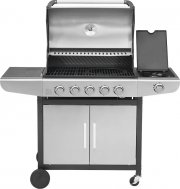 Justus Ares Pro 5+1 Gasgrill mit 5 Hauptbrenner, 1 Seitenbrenner und Piezoz&uuml;ndung