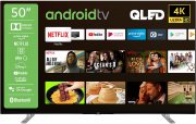 JVC LT-50VAQ6155 50 Zoll QLED 4K Ultra HD, HDR Dolby Vision, Triple-Tuner Android Smart TV