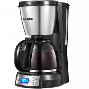 Kaffeemaschine, Permanenter Filter, Edelstahlgeh&auml;use, 1500ML Wassertank nur 24,99&euro; statt 33,99&euro;