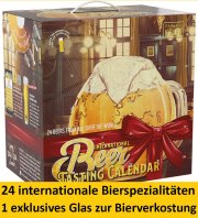 Kalea Bier-Adventskalender 2019 Internationale Biere und 1 Verkostungsglas