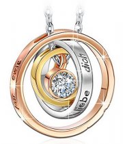 Kami Idea &bdquo;Mama Ich Liebe Dich&ldquo; Kette mit Kristallen von Swarovski f&uuml;r 9,99&euro;