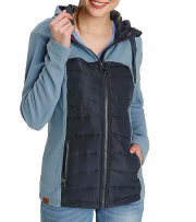 KangaROOS Damen Fleece Steppjacke mit Kapuze