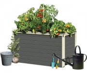 Karibu Hochbeet 1 (126 x 63 x 80 cm) terragrau