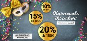 Karnevalskracher im Karstadt Online-Shop mit 20% auf alles