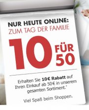 Karstadt: 10&euro; Rabatt auf den Einkauf ab 50&euro;