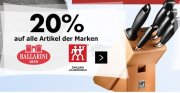 Karstadt 20% auf die Marken Zwilling und Ballarini