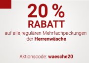 Karstadt &ndash; 20% auf Mehrfachpackungen Herrenw&auml;sche