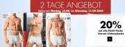 Karstadt &ndash; 20% auf Multi Packs Herren-Unterw&auml;sche