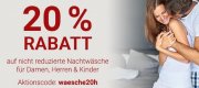 Karstadt &ndash; 20% auf Nachtw&auml;sche