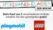 Karstadt 3 LEGO oder Playmobil Artikel kaufen + den g&uuml;nstigsten Gratis erhalten