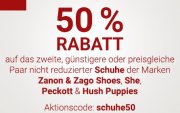 Karstadt &ndash; 50% auf das zweite Paar Schuhe