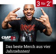 Kaufe 3 und zahle 2 auf das beste Merch aus vier Jahrzehnten f&uuml;r Damen und Herren bei EMP