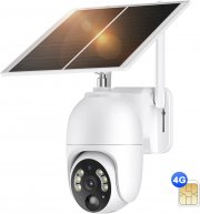 kebruma 4G LTE WLAN Outdoor Akku &Uuml;berwachungskamera mit Solarpanel