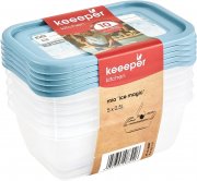 keeeper 5-teiliges Tiefk&uuml;hldosenset mit Deckel 5 x 500 ml