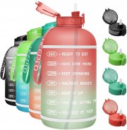 KEEPTO 3.78 L SportWasserflasche mit Strohhalm BPA-Frei