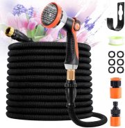 kejector 15 Meter Flexibler Wasserschlauch mit Multi-Handbrause