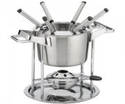 KELA 16645 Gusto 11tlg. Fondue, Silber matt f&uuml;r 21&euro; statt 24,99&euro;