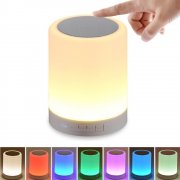 Kepeak Bluetooth Lautsprecher Lampe, Smart Touch Control dimmbare Farbe