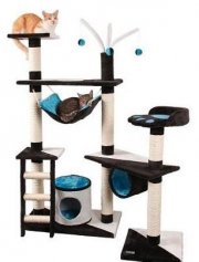 Kerbl 81505 Kratzbaum Creativ Anthrazit/Blau f&uuml;r 79,90&euro; (statt 105&euro;)
