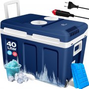 KESSER 12 Volt und 230 Volt 40 Liter K&uuml;hlbox mit Rollen