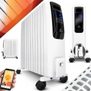 KESSER 2500W &Ouml;lradiator - 10 Rippen Heizk&ouml;rper mit WiFi App & Fernbedienung