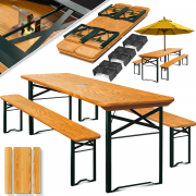 Kesser 3-teilige Bierzeltgarnitur 70 x 46 x 75cm
