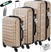 Kesser 4 Rollen-Hard Shell Basic Hartschalenkoffer-Set 55/66/75 cm