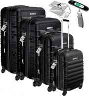 Kesser 4-teiliges 4-Rollen-Hartschalenkoffer-Set 48/55/66/75 cm in 6 Farben
