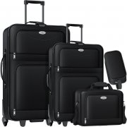 KESSER 4-teiliges Trolley Reisekoffer Set mit Rollen