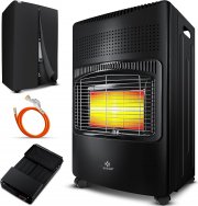 KESSER 4200 Watt Keramik Gasheizer inkl. Gasdruckregler, Gasschlauch und Schutzh&uuml;lle